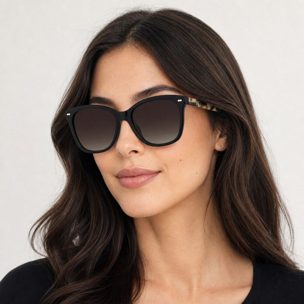 NEW Carolina Herrera HER 0137/S 0WR7HA Black Sunglasses authentic